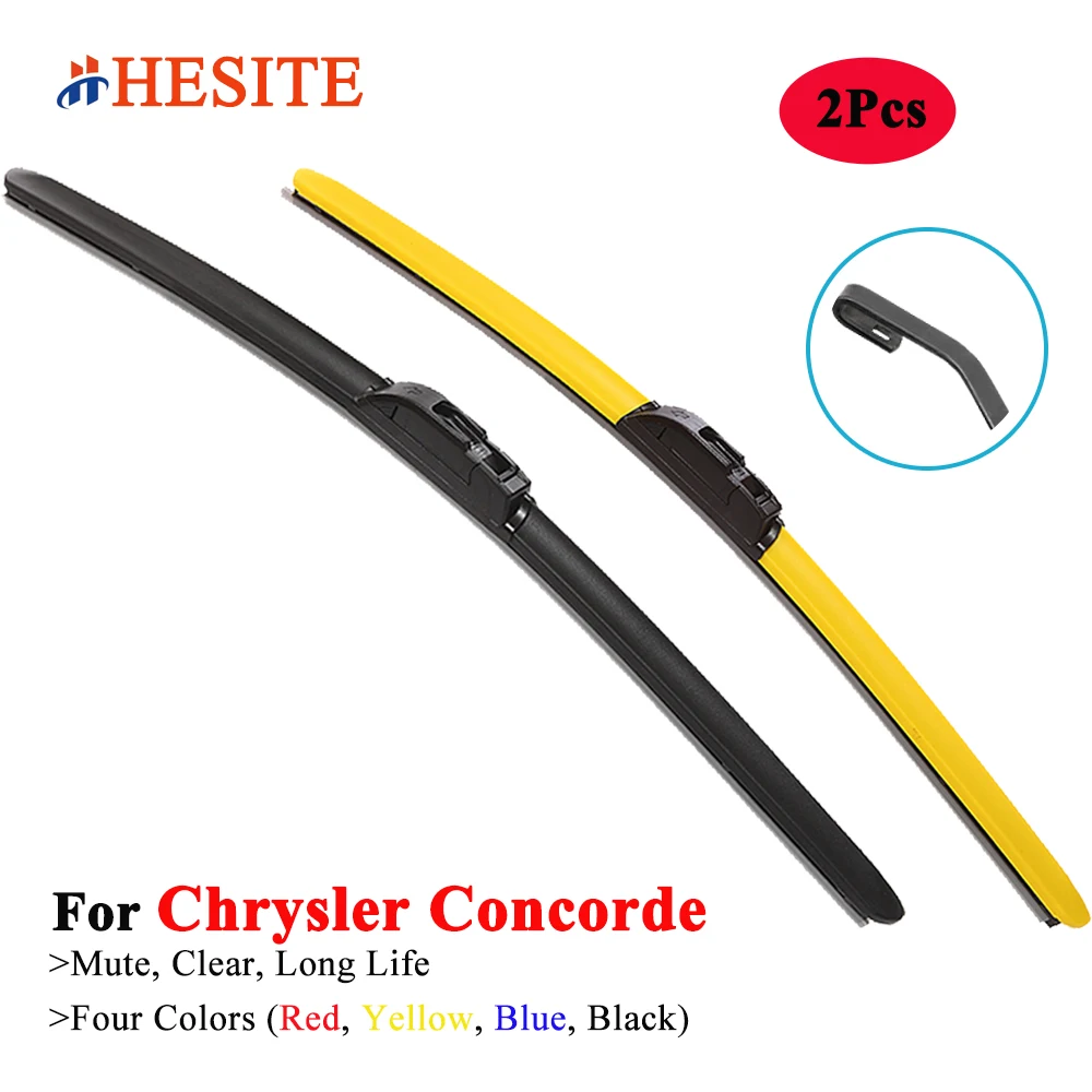 

HESITE Colorful Windshield Wiper Blades for Chrysler Concorde Sedan Saloon 2.7 3.5 LX 1997 2000 2001 2002 2003 2004 Car Supplies