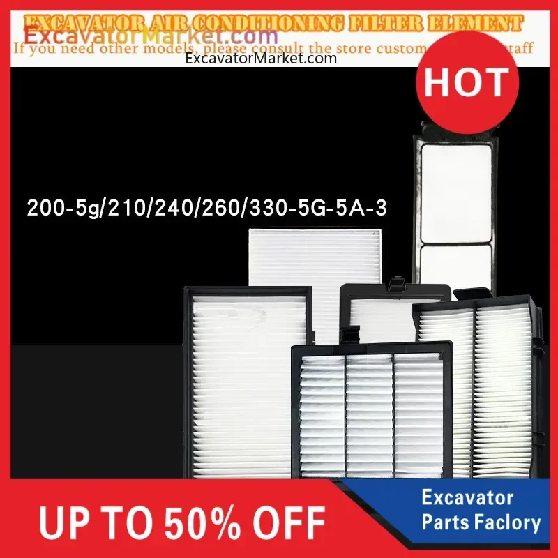 Фильтры для кондиционера HITACHI ZX ZAX 70120 200 210 330-5A-5G-6 3G Аксессуары экскаватора высокое
