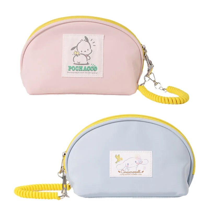 

Sanrioed Pochacco Cinnamoroll Cute Cartoon Seashells Cosmetic Bag Anime Kawaii Portable Storage Bags Handbag Pencil Case Gifts