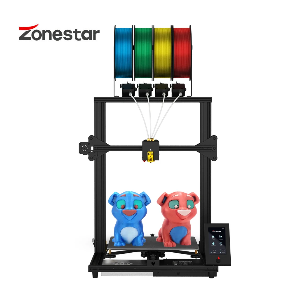 ZONESTAR 4(3) экструдеры большого размера 4(3)-IN-1-OUT смешивания цвета высокой точности