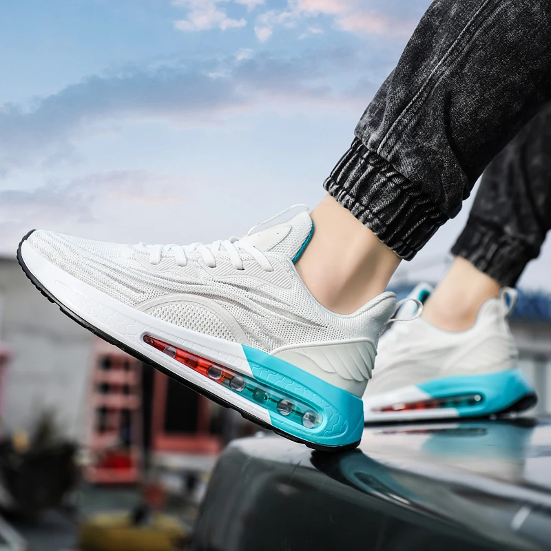 NEW Anti-Slip Breathable Men's Casual Sneakers Adult Teenagers Outdoor Running Shoes Walking Shoes School Sports Shoes 39-44