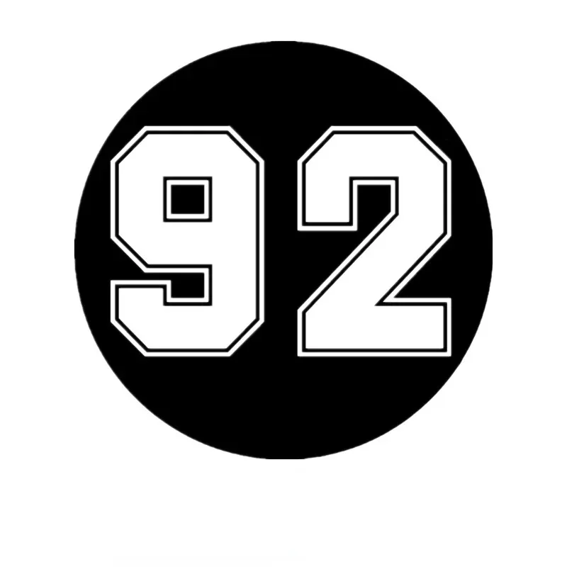15*15 см Наклейка номер 92 Автомобильная наклейка водонепроницаемые автомобильные