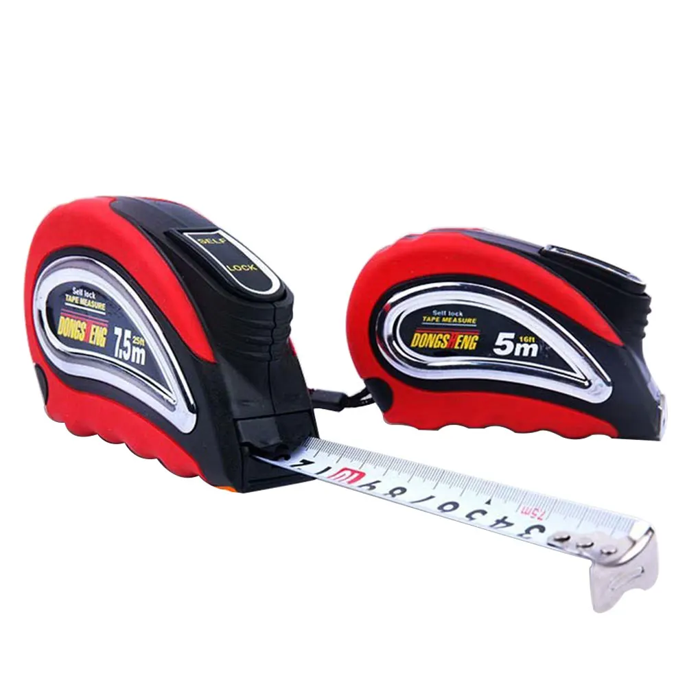 

Work Roll Self Lock Retractable Woodworking Measurement Automatic Wrist Strap Steel Tape Measure Portable Inch Metric Tools