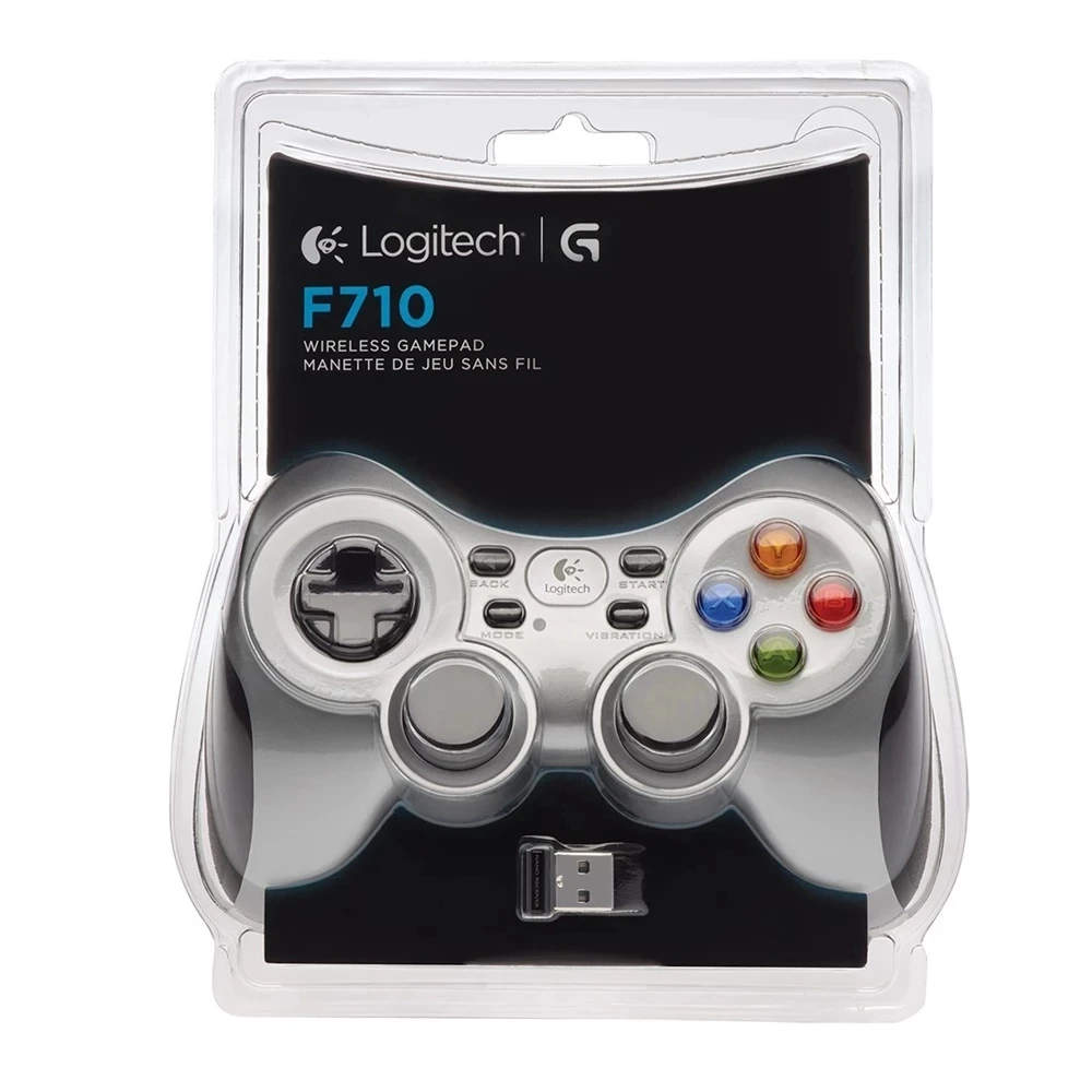 Новый беспроводной геймпад Logitech F710 2 4 ГГц с USB нано-приемником двойная вибрация