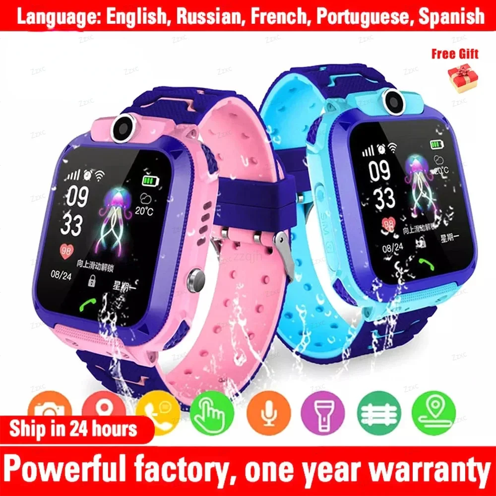 

New 2023 Q12 Kids Gift Watches Smartwatch Children's Smart Watch with SIM Card Call Location Tracker SOS for Children Waterproof