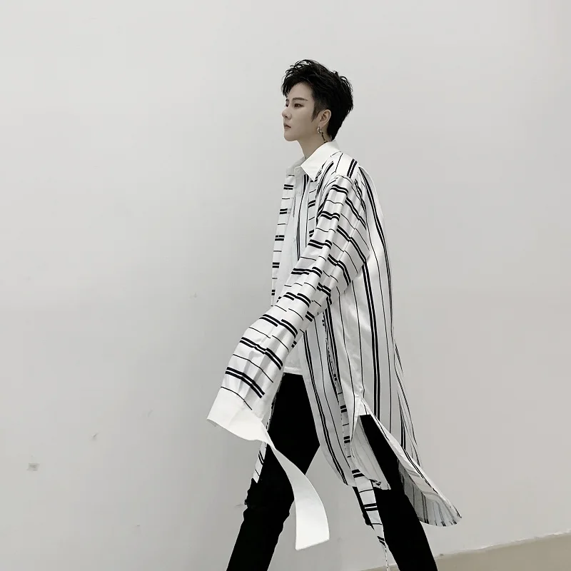 GetSpring женская рубашка 2024 Осенняя полосатая лента дизайнерская мужская блузка