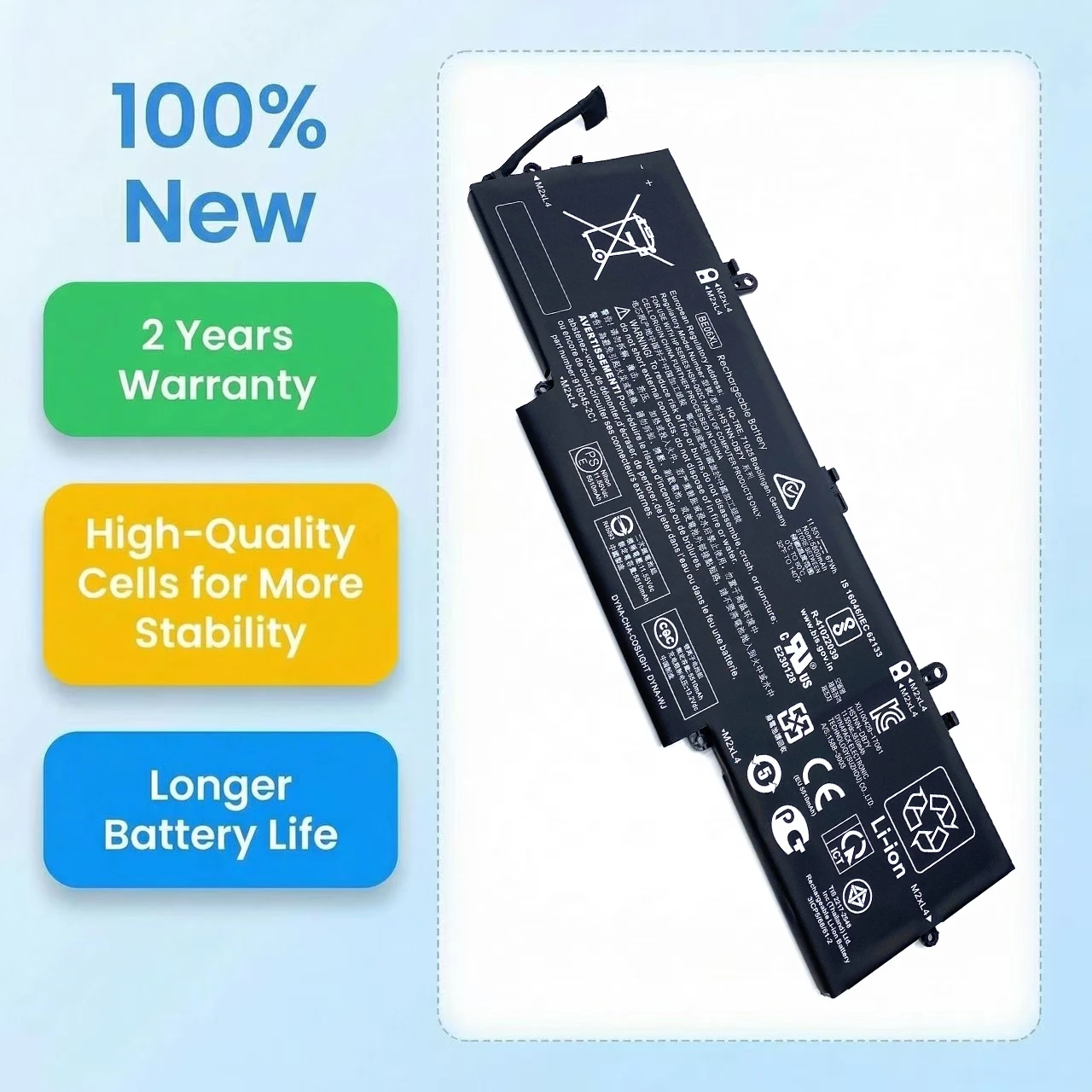 Фото Новый аккумулятор для ноутбука BE06XL 67Wh для HP Elitebook Folio 1040 G4 HSTNN-IB7V HSTNN-DB7Y 918045-1C1 918045-171 918180-855 918108-855 №2