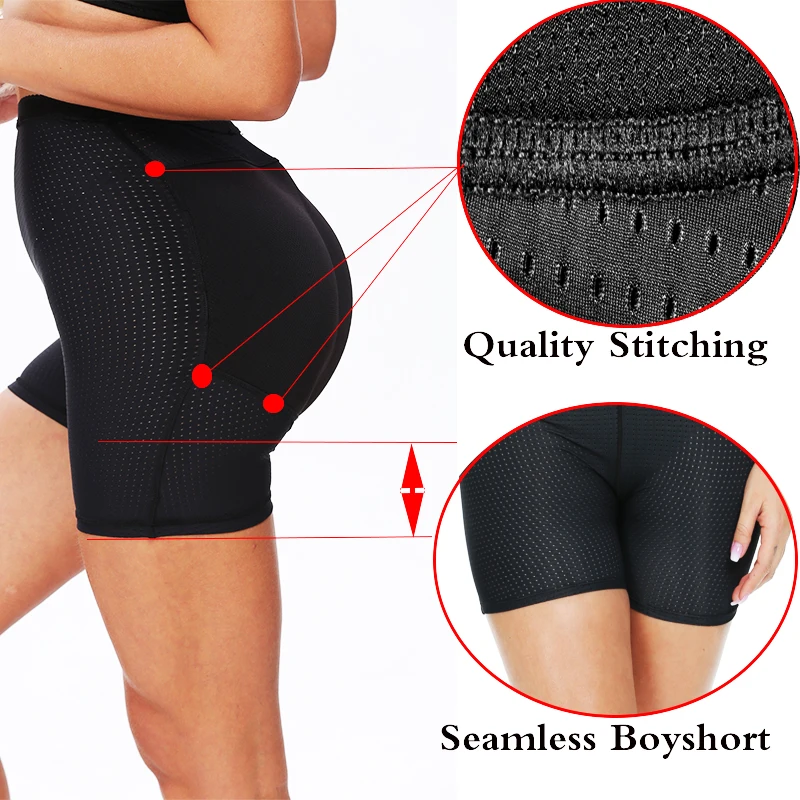 LAZAWG Butt Lifter Panties Body Shaper Boyshorts Control Panty Sexy Butt Shapewear Women Fake Butt Shapers Push Up Booties Strap