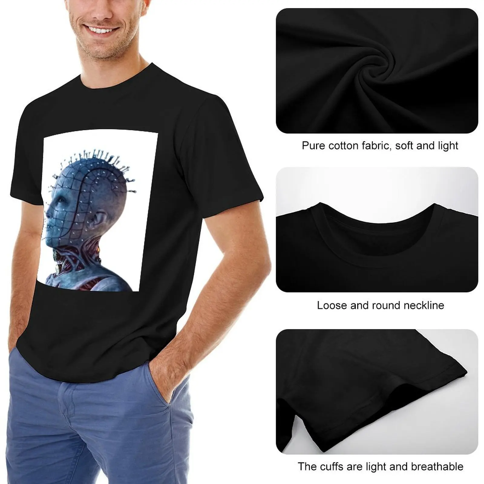 hellraiser ТВ-шоу Футболка с рисунком толстовка футболка короткими рукавами мужская