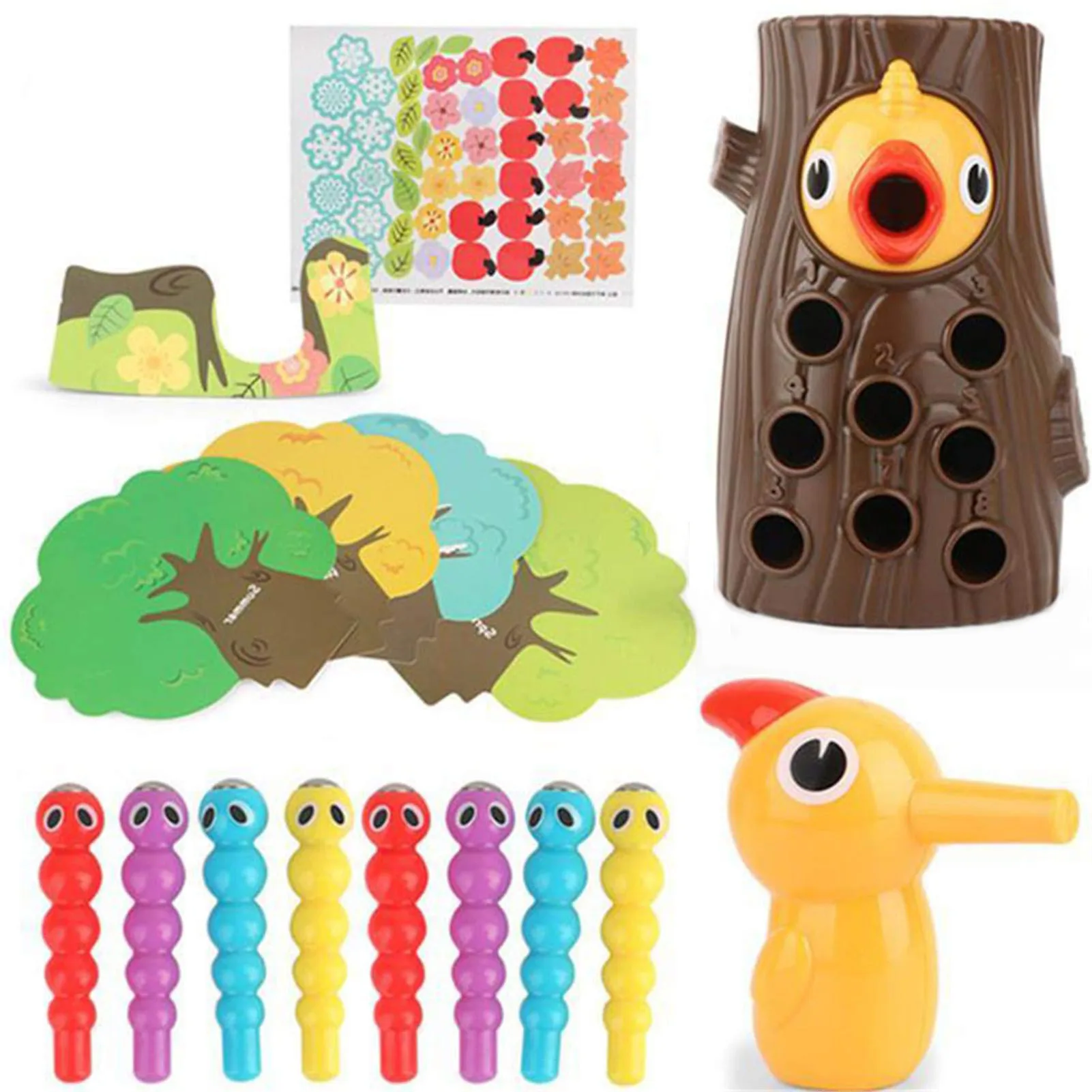 

Woodpecker Early Education Toy Gifts Woodpecker Catching Bugs Toy Preschool Toys for Children Boys Girls