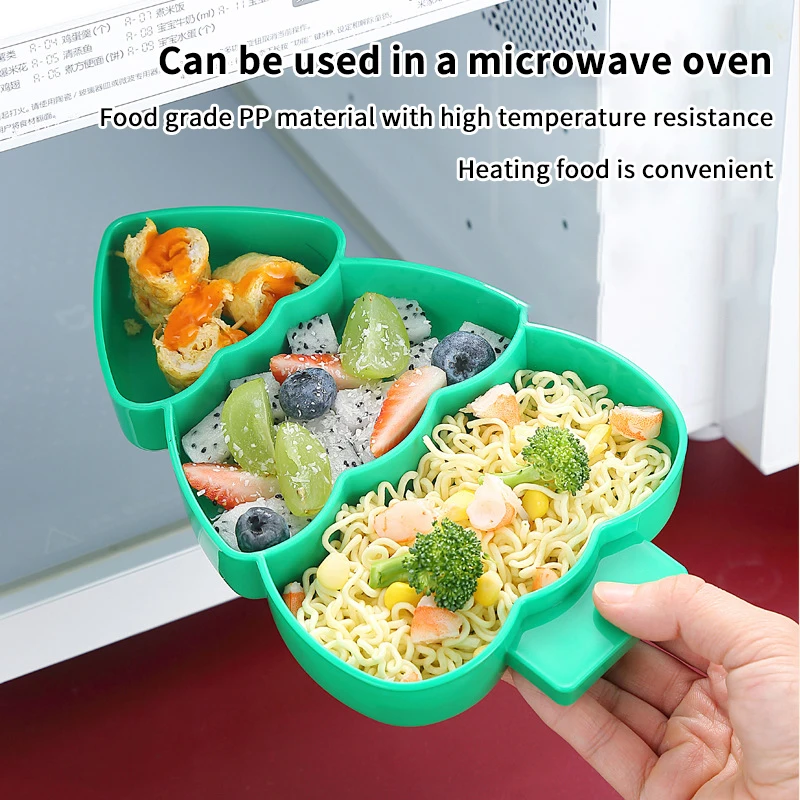 Пластиковая рождественская елка в форме конфет тарелка для сортировки еды