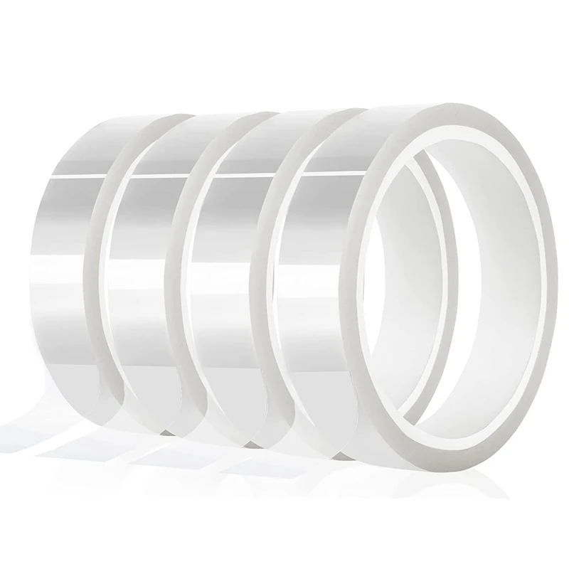 

Hot Sale 4 Rolls 20Mm X33M(108Ft) Clear Heat Tape For Htv Electrical Tape Transparent High Temperature Sublimation Heat Resistan