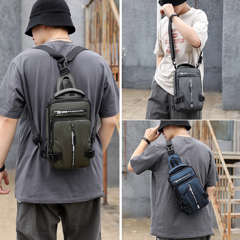 Fashion Chest Bag for Men Outdoor Sports  Anti-theft Travel Bag  Male Shoulder Bag Large Capacity Waterproof Crossbody Bag New
