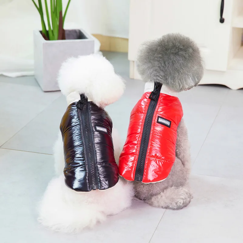 

Winter Pet Accessories Dog Clothes Puppy Clothes New Small Dog Pet Winter Clothes Three-color Zipper Coat Waterproof and Warm