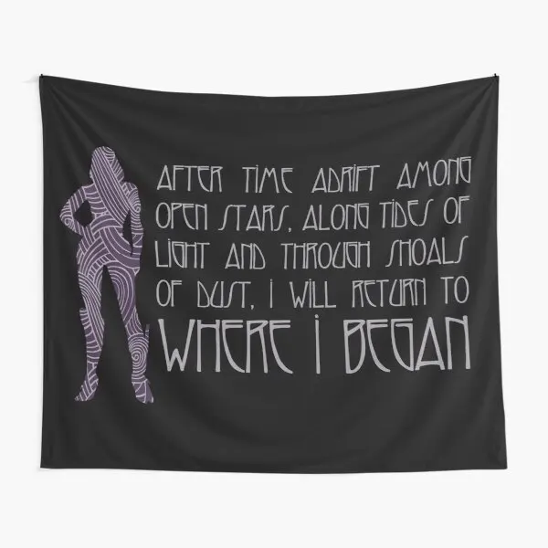

I Will Return To Where I Began Tali Zor Tapestry Towel Yoga Beautiful Mat Decoration Colored Printed Blanket Travel Hanging