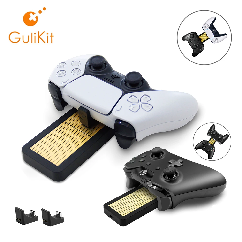 

GuliKit Universal Gamepad Charging Dock Station Dual Chargers Controller for PS5 PS4 Xbox One for Switch Games Accessories