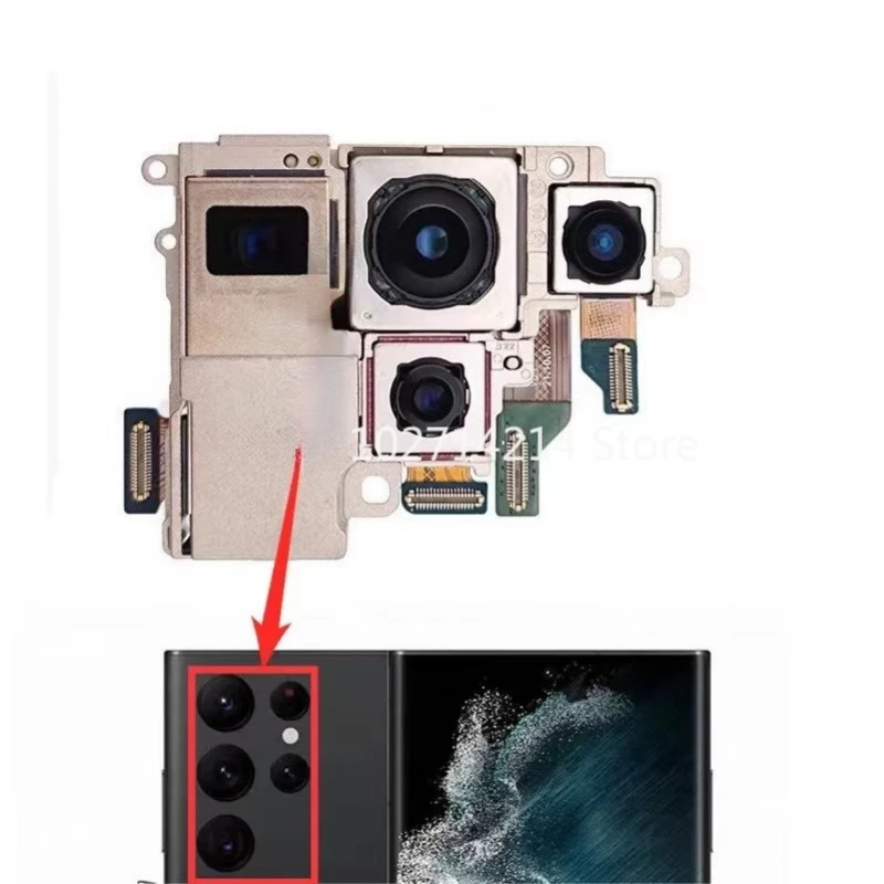 Задняя фронтальная камера для Samsung Galaxy S22 Ultra 5G S908B S908U селфи задняя запасной модуль