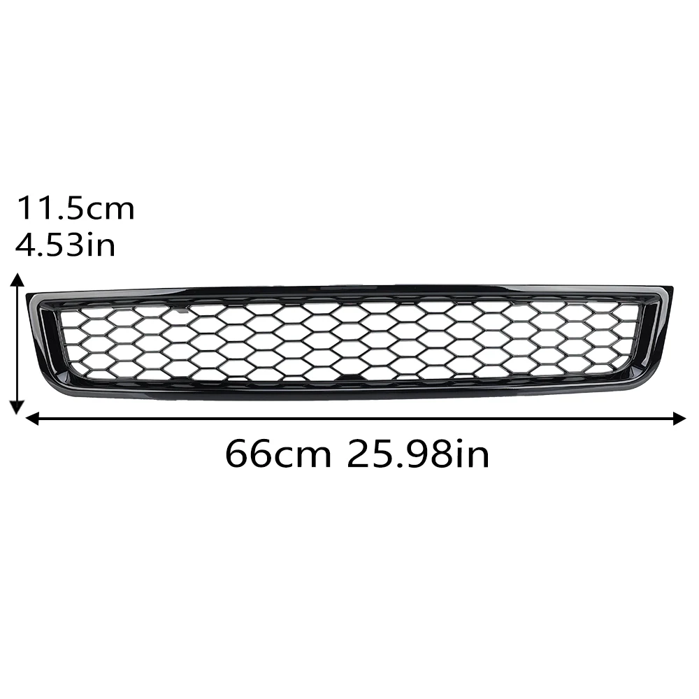 

Решетка переднего нижнего бампера для Audi A4 B6 Sedan 2002-2005 ABS Honeycomb Racing Grill Black Mesh Net автомобильные аксессуары 8E0807647