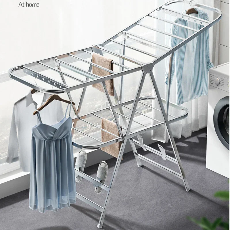 Складная вешалка для одежды – балконная сушилка бытовая одеял компактная