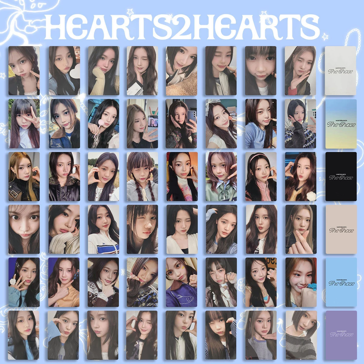 8 шт./компл. Kpop Hearts2Hearts The Chase дебютный альбом Lomo карты Jiwoo Carmen Yuha AM WM K4 Ver глянцевые