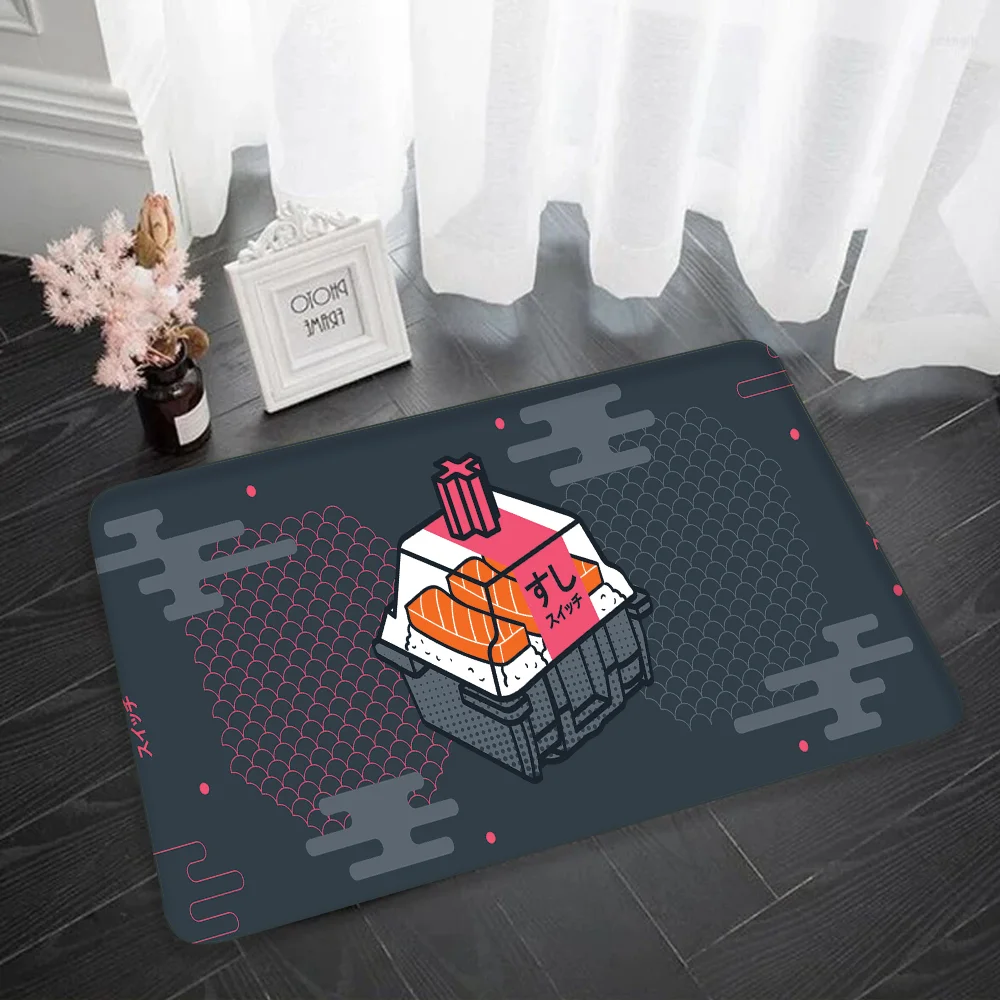 Современный полосатый замшевый ковер для суши Suitchi спальни антибактериальный