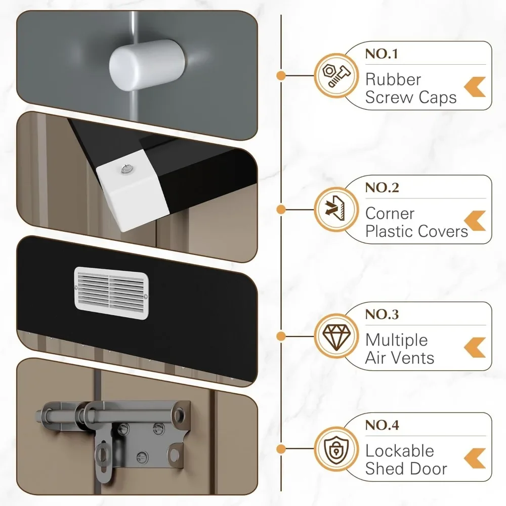 10 X 8-футовых навесов для хранения на открытом воздухе металлические садовые