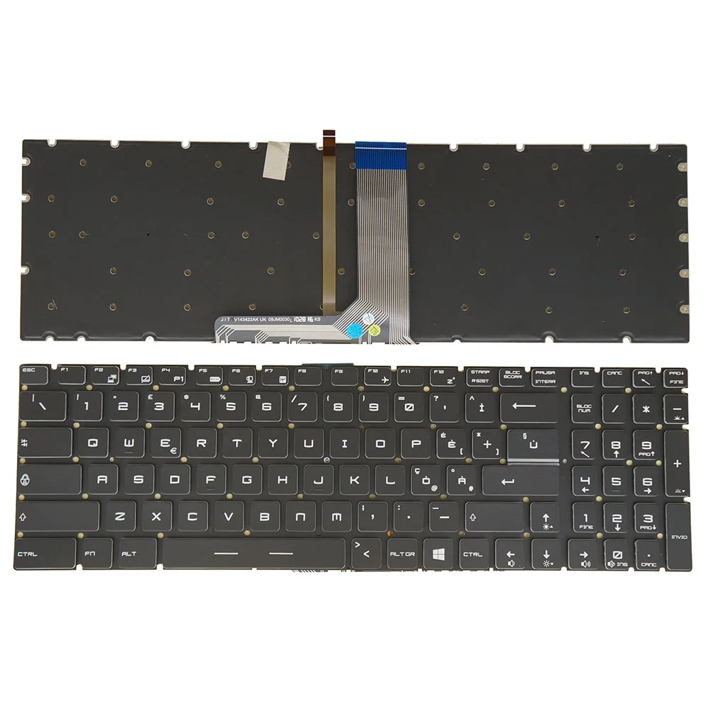 клавиатура ноутбука для msi wt75 P75 Creator 9SD 9SE 9SF 9SG we65 мс-16u2 we75 мс-17g1 мс-17g2 белая