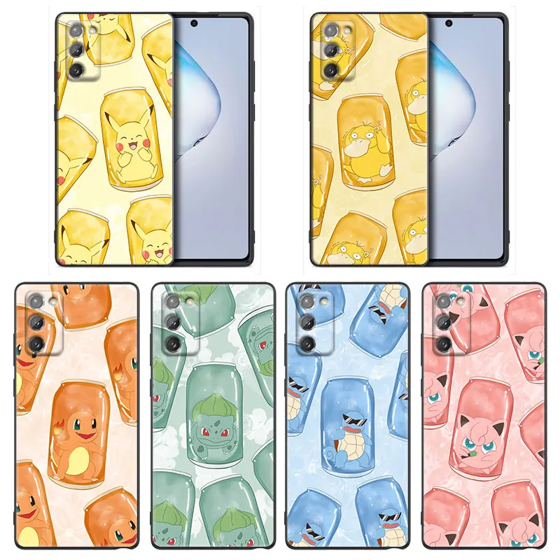 

Cute Pokemon Pikachu Cartoon Phone Case For Samsung Galaxy A91 A73 A72 A71 A53 A52 A7 M62 M22 M30s M31s M33 M52 F23 F41 F42 5G
