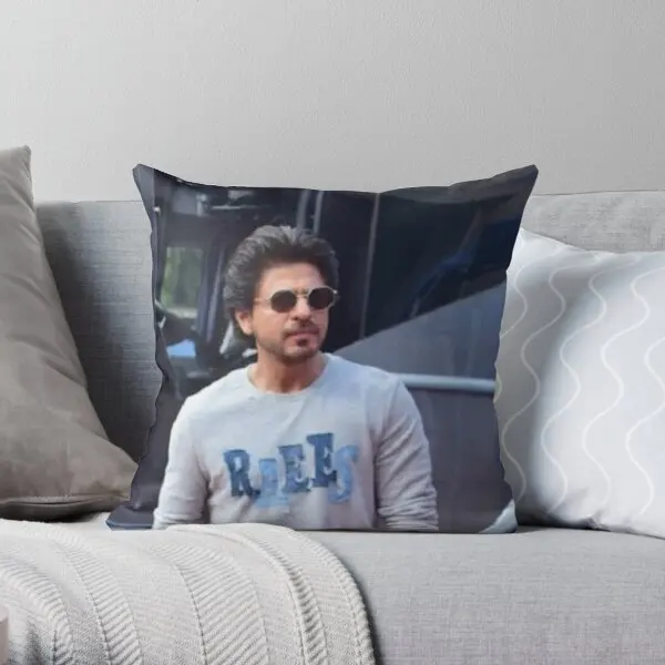 

Illustration Shah Rukh Khan Printing Throw Pillow Cover Throw Soft Anime Fashion Square Car Home Waist Pillows not include