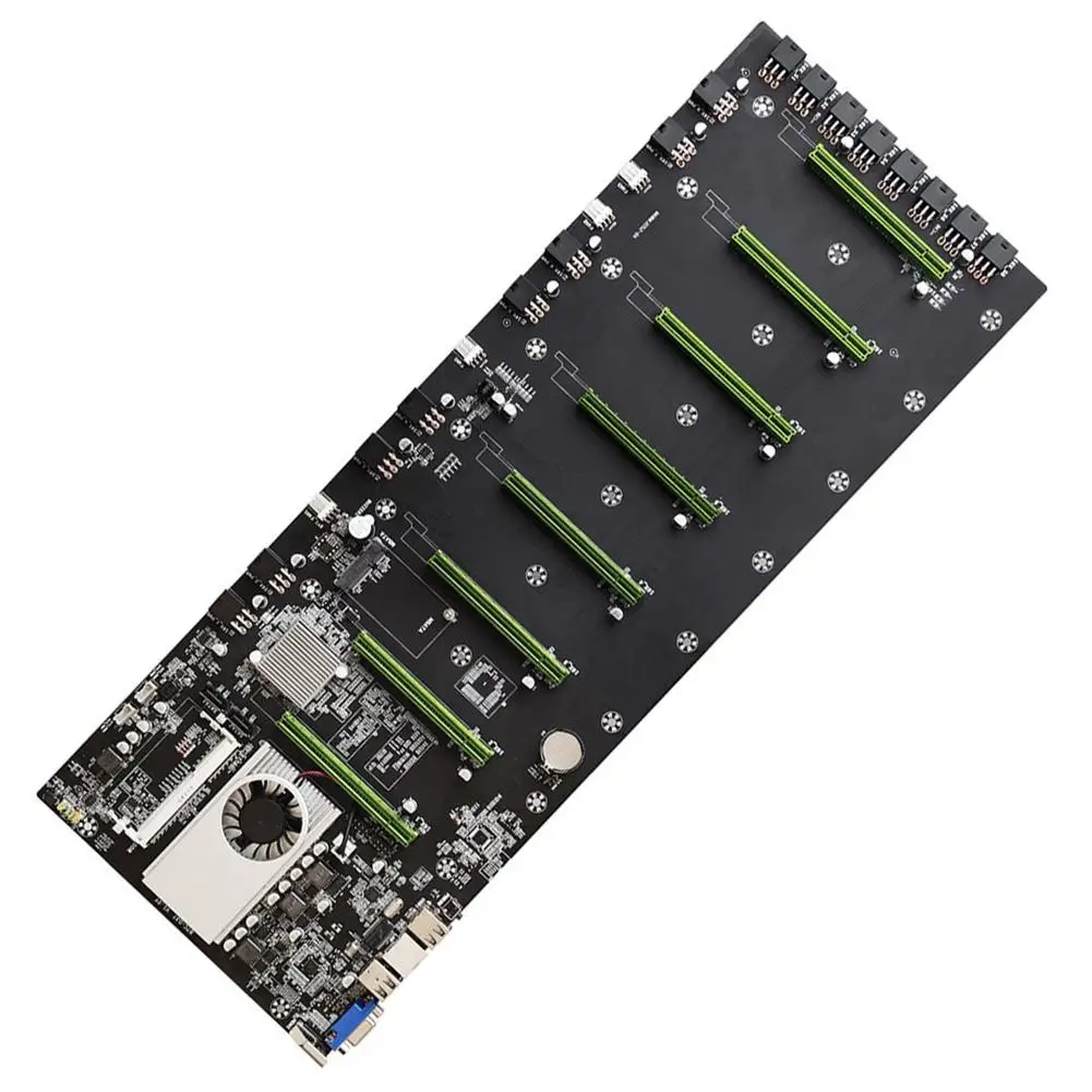 Материнская плата для майнинга материнская 8 GPU PCIE 16X DDR3 поддержка 1066/1333/1600mhz BTC T37