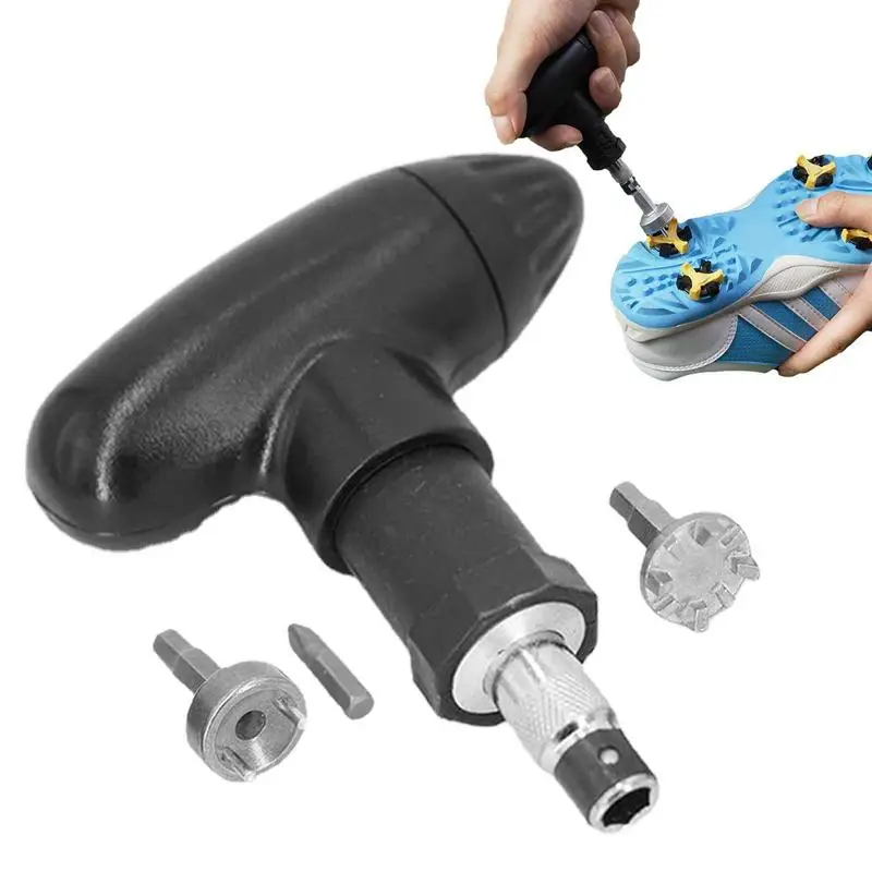 

Golf Cleat Tool Golf Wrench Removal Tool Ergonomic Design With Adjustable Switch For Golf Lover And Activity