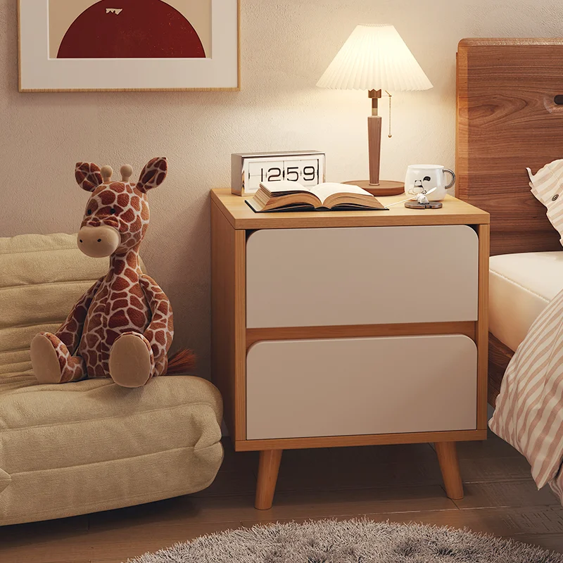 

Деревянная ночная тумбочка в скандинавском стиле, Современная прикроватная тумбочка для хранения в спальне, минималистичные тумбочки, шкафы для кровати, мебель для дома