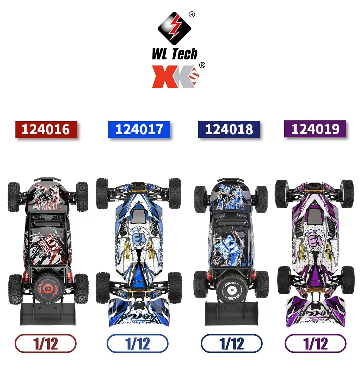 WLtoys 124017 V2 радиоуправляемая модель 1/12 внедорожник Радиоуправляемый дрейф