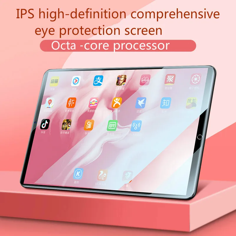 

2022 Super 10.1 Inch 6G+128GB Tablet PC Android 10.0 Octa Core 3G 4G LTE Tablets 5.0 MP Back Camera WiFi Bluetooth GPS Tablet