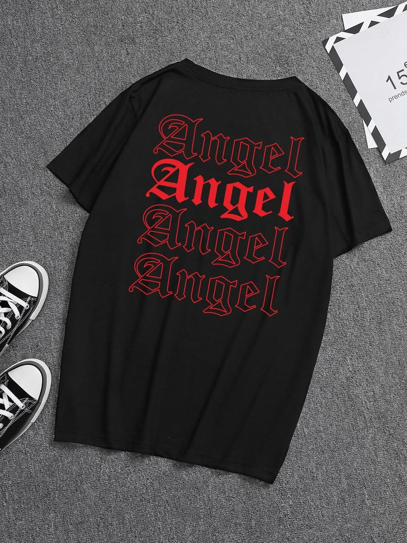 

Men Letter Graphic Round Neck Tee