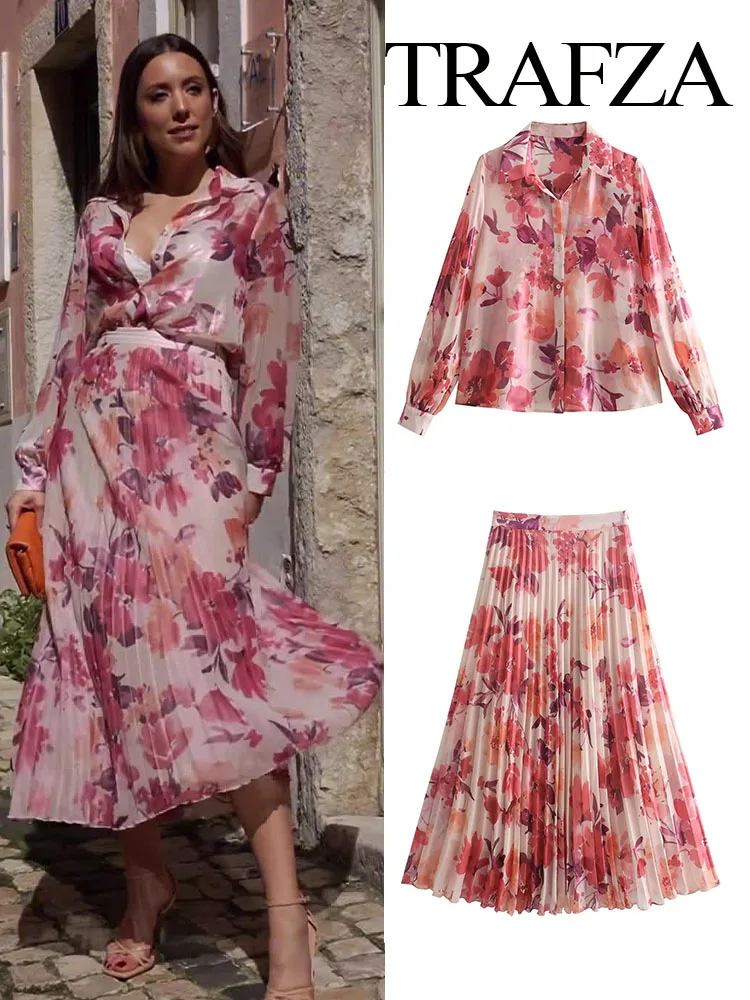 Рубашка женская трапециевидная с принтом на пуговицах коротким рукавом