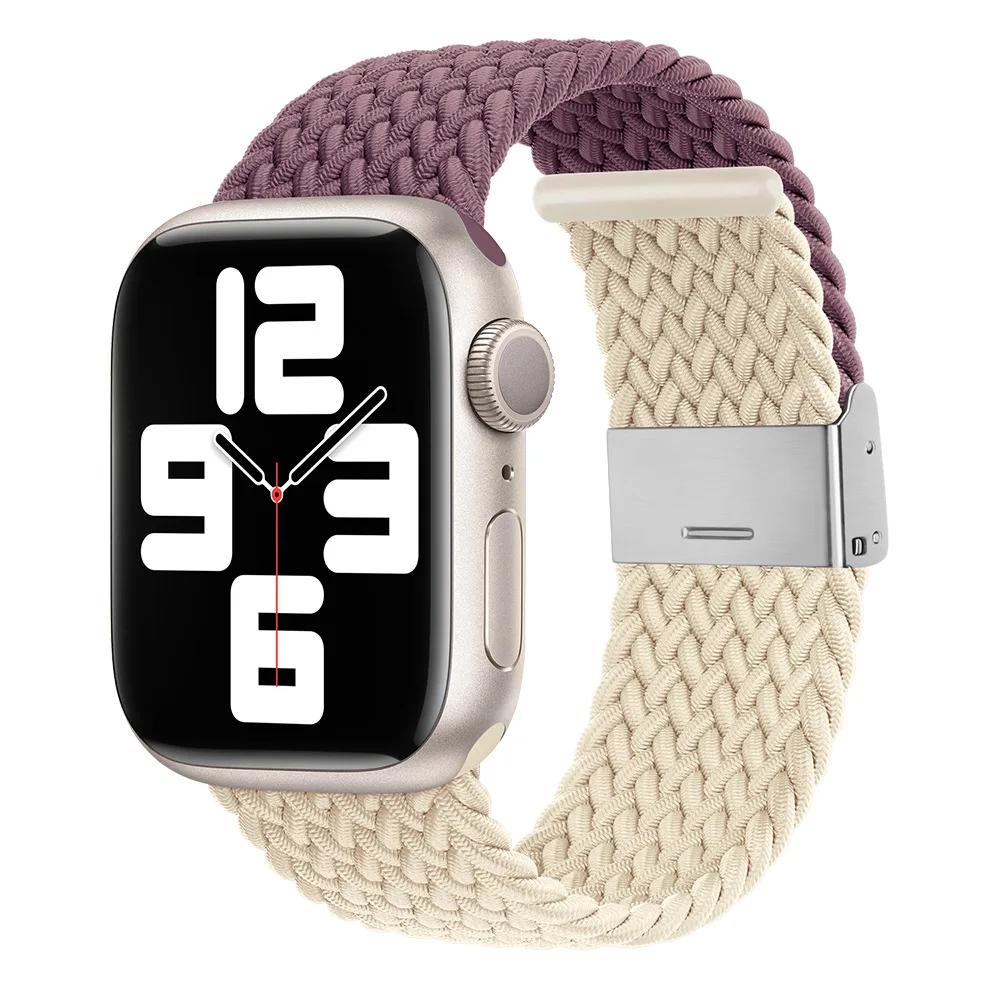 Clashing Band for Apple Watch Straps 44mm 45mm 41mm 40mm 42mm 38mm Woven Wristband Bracelet for Iwatch Series 8 7 6 5 4 3 2 1 SE