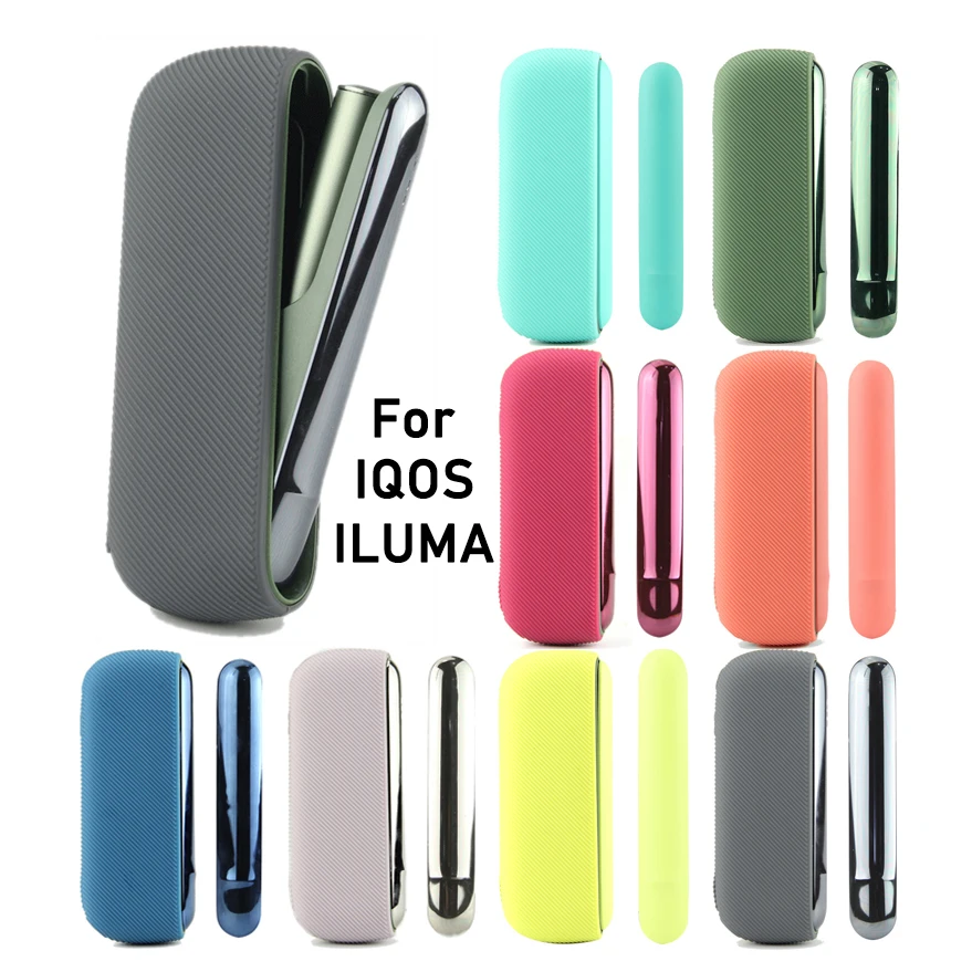 

Силиконовый защитный чехол + Боковая крышка для IQOS ILUMA, высококачественный защитный чехол для IQOS 4 ILUMA, внешние аксессуары