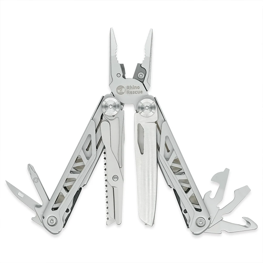 

RHINO RESCUE Multi Tool Plier,17 In 1 Stainless Steel Folding Multifunctional Tool For Camping ,Survival Gear,