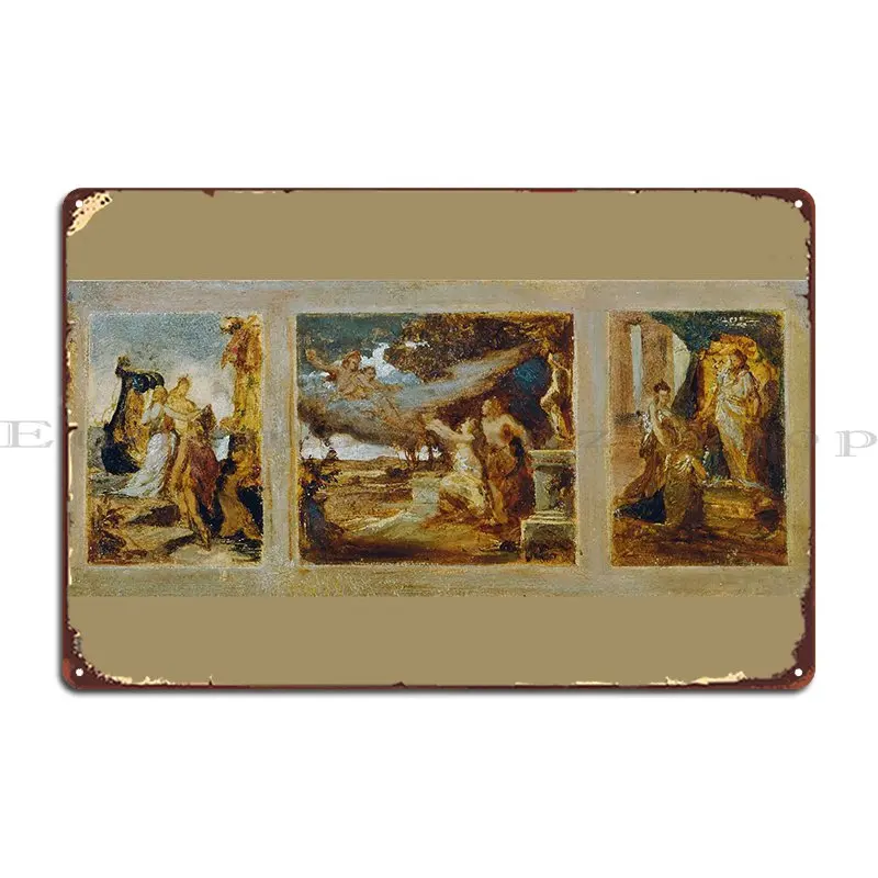 Hans Makart металлический знак Декор таблички дизайн печать классический оловянный