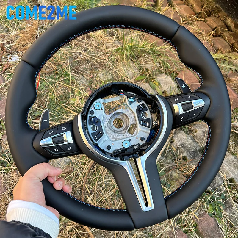 Кожаный руль подходит для BMW M5 M3 M2 M8 F10 F30 E90 E89 F12 F13 E92 F20 F06 F80 F82 F83 F31 Автомобильный