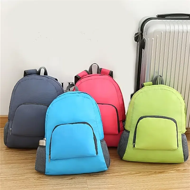 

1pc Portable Foldable Backpack Lightweight Large Capacity Bag For Outdoor Mountaineering Bike Traveling Hiking Camping
