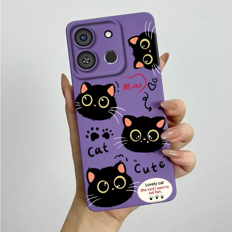 Чехол для телефона Itel A05S A663LC противоударный модный чехол с милым рисунком и