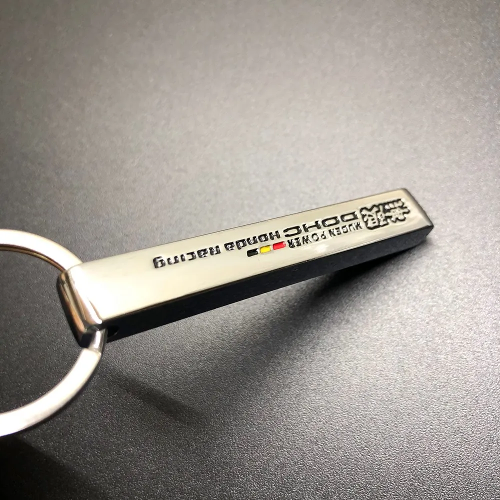 Брелок для ключей автомобиля Mugen Power DOHC Racing хромированный подходит Honda Роскошный