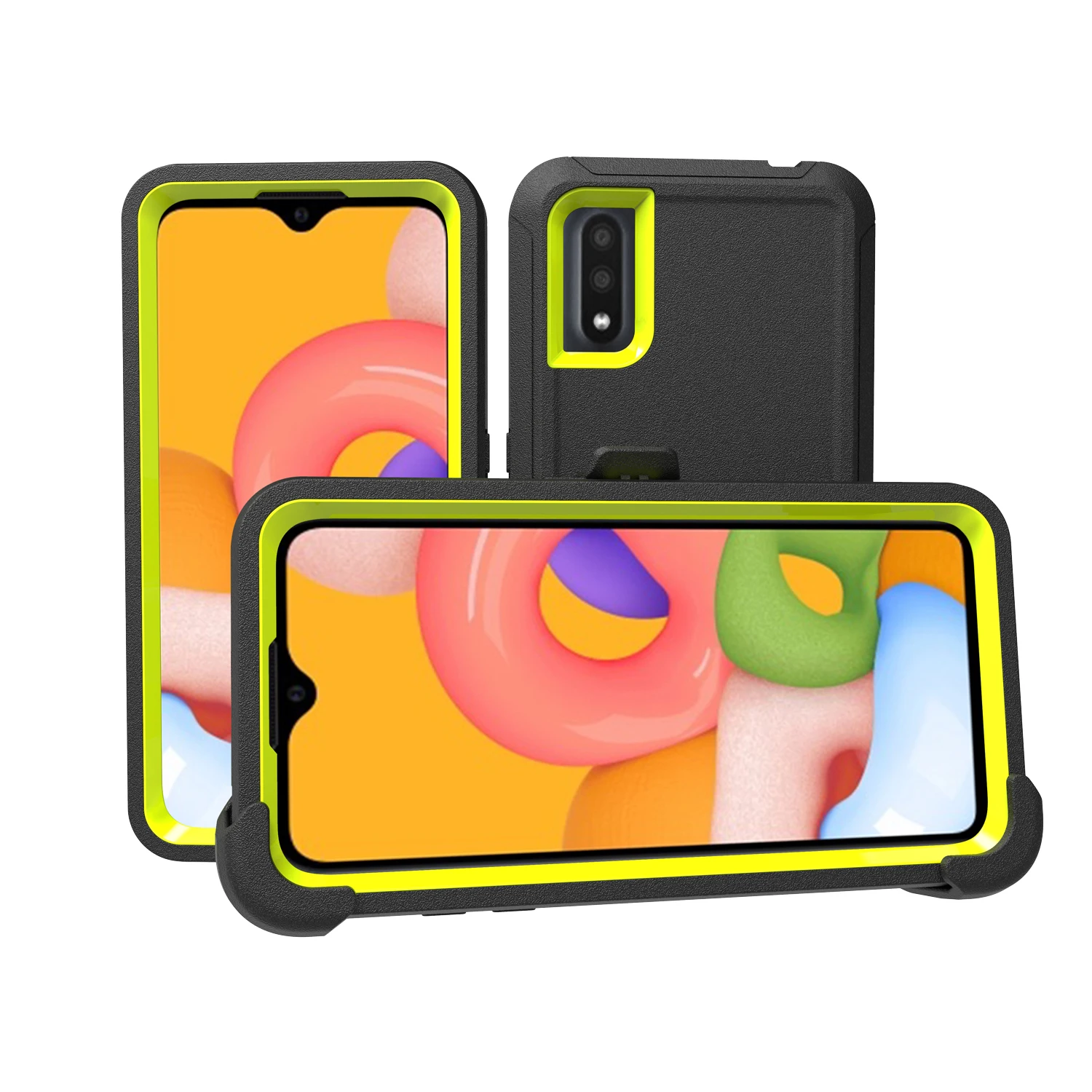 

Armor Phone Case For Samsung A70 A50 A51 A71 A21S S10 S21 S20 FE A31 A52 A72 Note 10 20 Hybrid PC TPU Shockproof Defender Cover