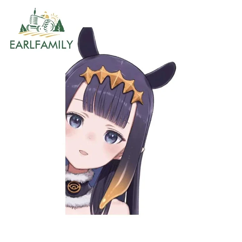 

EARLFAMILY Hololive En Peek Kawaii автомобильные наклейки виниловые аксессуары для кемперанга виниловая наклейка доска для серфинга мотоцикл RV JDM VAN