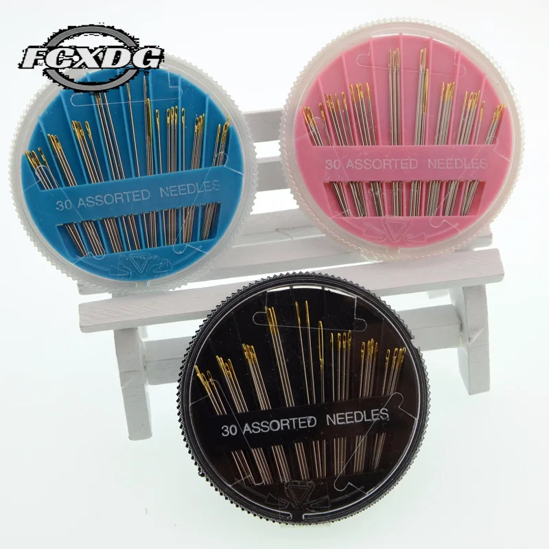 

30pcs/lot Sewing Supplies and Accessories Sewing Machine Needles Knitting Embroider Needle Sewing Tools Self Threading Needles