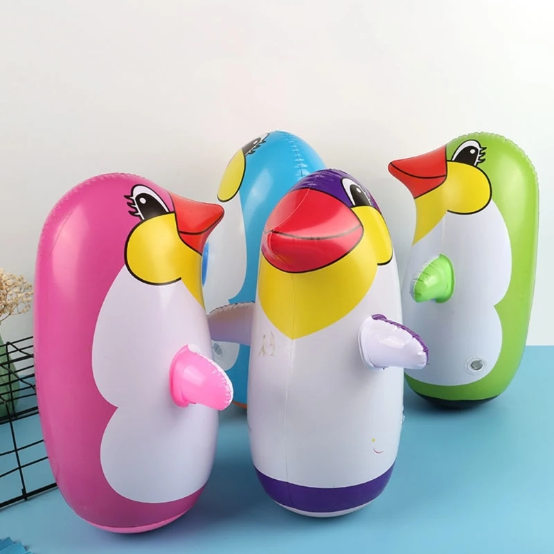 

Inflatable Animal Cartoon Penguin Punching Bags Inflatable Animal Animal Toy Early Educational Toy for Children Kids
