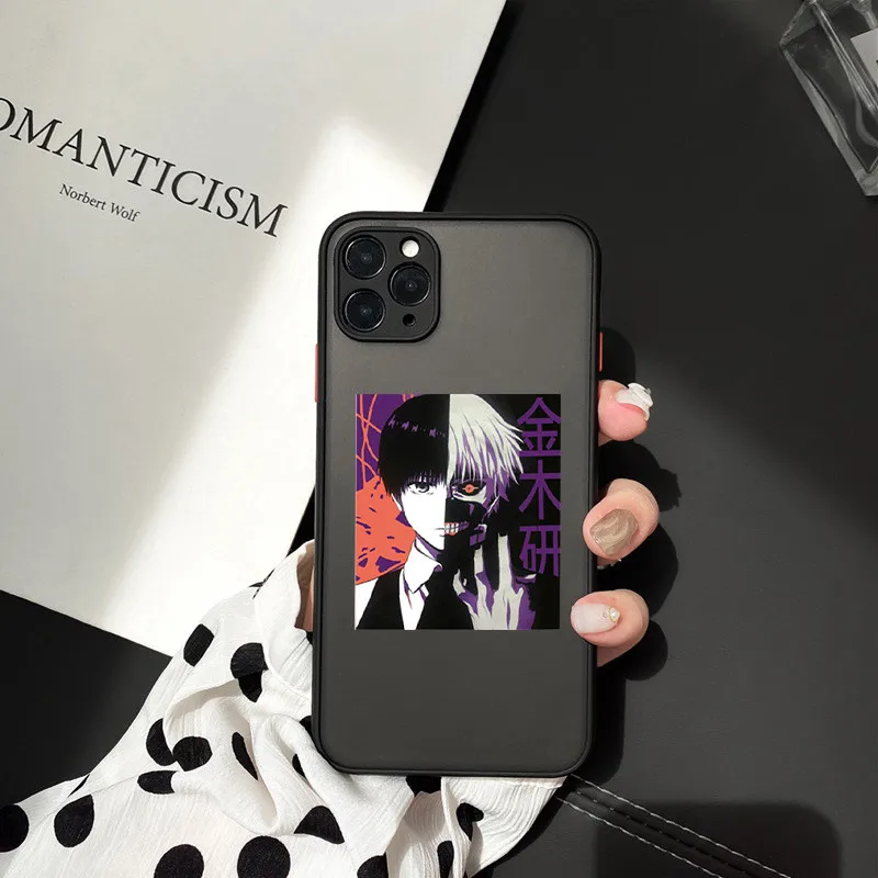 

Fashion Anime Tokyo Ghoul Kaneki Ken Clear Phone Case for iphone 11 12 13 Pro Max Mini X XR XS Max 6 6S 7 8 Puls Bumper Cover