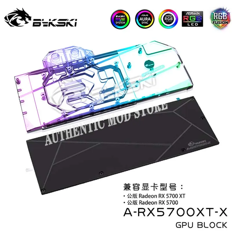 

Bykski A-RX5700XT-X,GPU Water Block For AMD RADEON RX5700XT/5700 Founder Edition Series Graphics Card.VGA Block,GPU Cooler